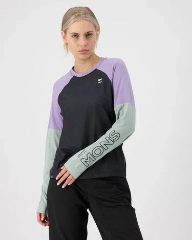 Mons Royale Tarn Merino Shift Wind Jersey - Women's 2 Mons Royale Tarn Merino Shift Wind Jersey - Women's – Bild 2