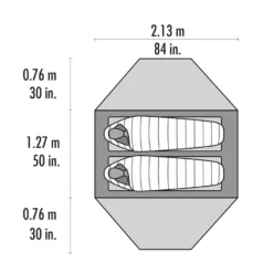 MSR Elixir 2 | 2-Personen-Zelt -Sport Way Store 10311 msr elixir 2 floorplan top