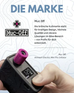 Muc-Off Airmach Electric Mini Pro Inflator | Fahrradpumpe 13 Muc-Off Airmach Electric Mini Pro Inflator | Fahrradpumpe -Sport Way Store 3 1 1