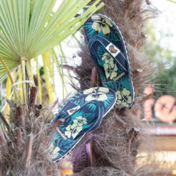 Gumbies Original Flip Flops | Blue Hibiscus -Sport Way Store 6gumbiesOriginalFlipFlopsBlueHibiscus