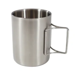 Basic Nature Edelstahl Thermobecher Mit Klappgriff 0,3L