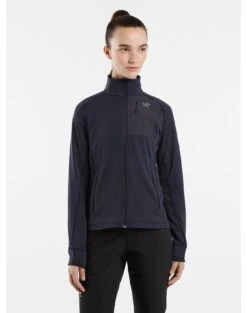 Arcteryx Delta Jacket Women's -Sport Way Store F23 X000006267 Delta Jacket Black Sapphire Women s Front View