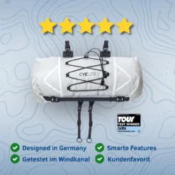 Handle Bar Roll Bag 01 | Lenkertasche 12,6L -Sport Way Store HandleBarRollBag01Cyclite