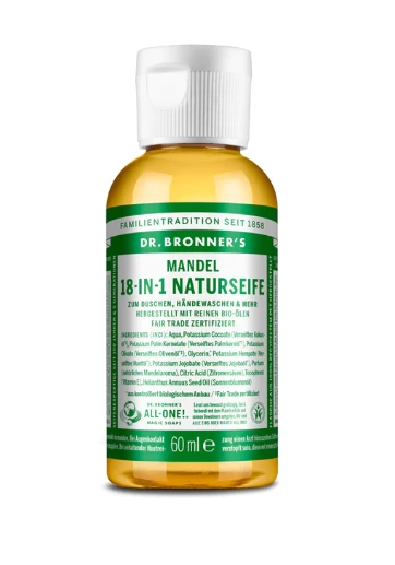 Dr. Bronner's 18-IN-1 Naturseife 60ml 2 Dr. Bronner's 18-IN-1 Naturseife 60ml – Bild 2