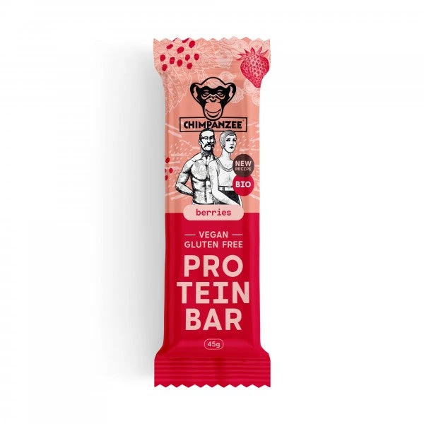 Chimpanzee Vegan Protein Bar - Berries 1 Chimpanzee Vegan Protein Bar - Berries