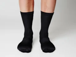 Performance Road Sock -Sport Way Store QU SOC 0002 Performance Road Socks Black Front ID 35498