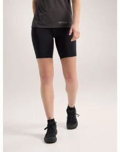 Arcteryx Essent High-Rise Short 8" Women's 9 Arcteryx Essent High-Rise Short 8" Women's -Sport Way Store S24 X000007327 Essent High Rise Short 8 Black Women s Front View