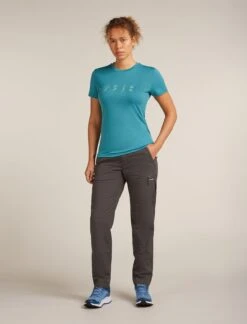 Icebreaker Women's Merino 150 Tech Lite T-Shirt Snow Day | Merinoshirt -Sport Way Store Women sMerino150TechLiteT ShirtSnowDayMerinoshirttopaz3