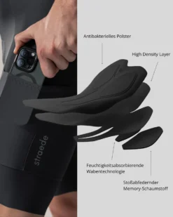 Cargo Bib Shorts Men -Sport Way Store cargo bib shorts pad mehrlagiges sitzpolster herren