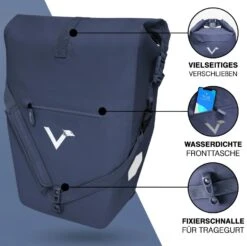 ValkOcean Gepäckträgertasche -Sport Way Store meeresblau3