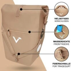 ValkOcean Gepäckträgertasche -Sport Way Store sand3