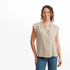 Sherpa Hara Cap Sleeve Top - Damen